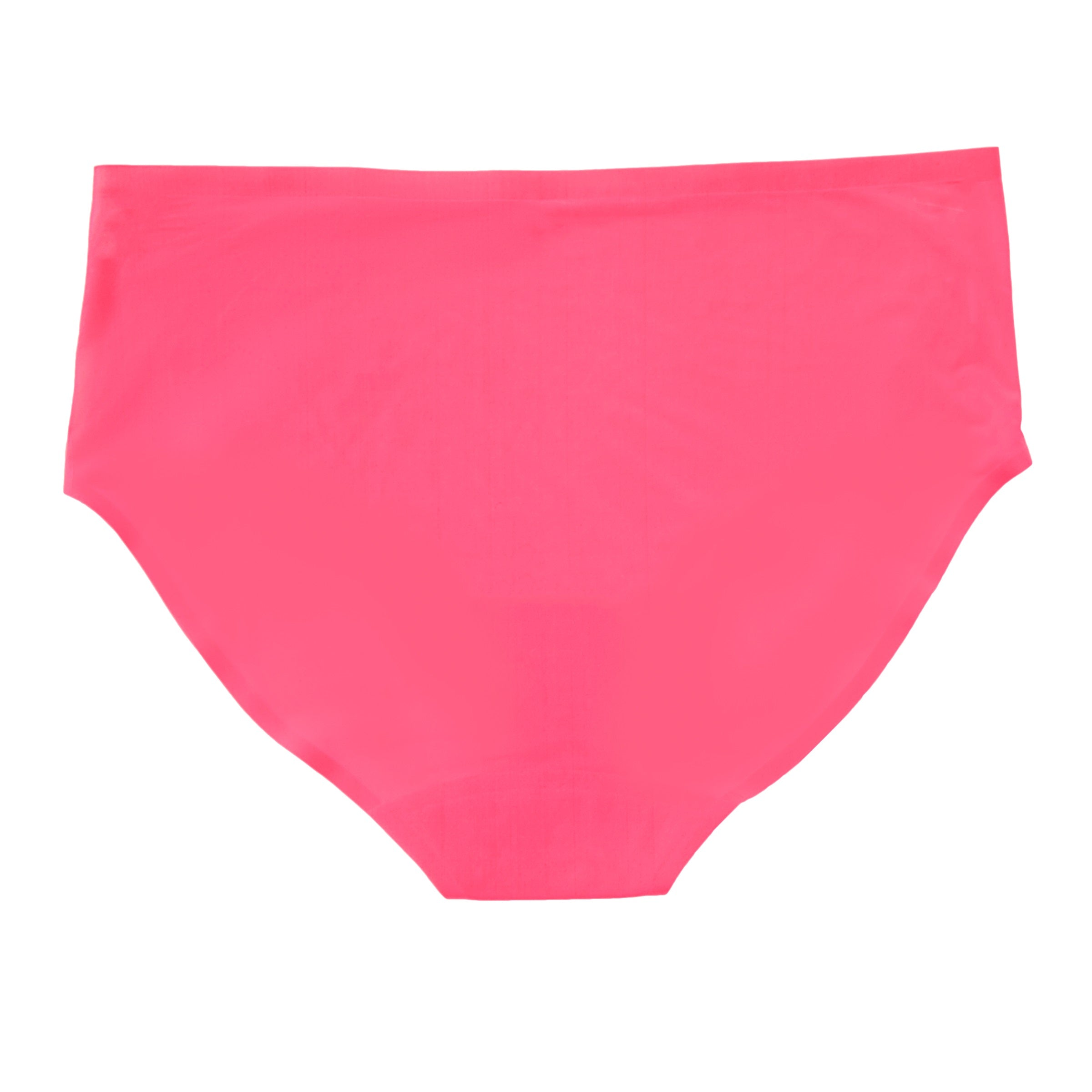Model wearing the Calypso Coral No-Brainer Brief against a white background