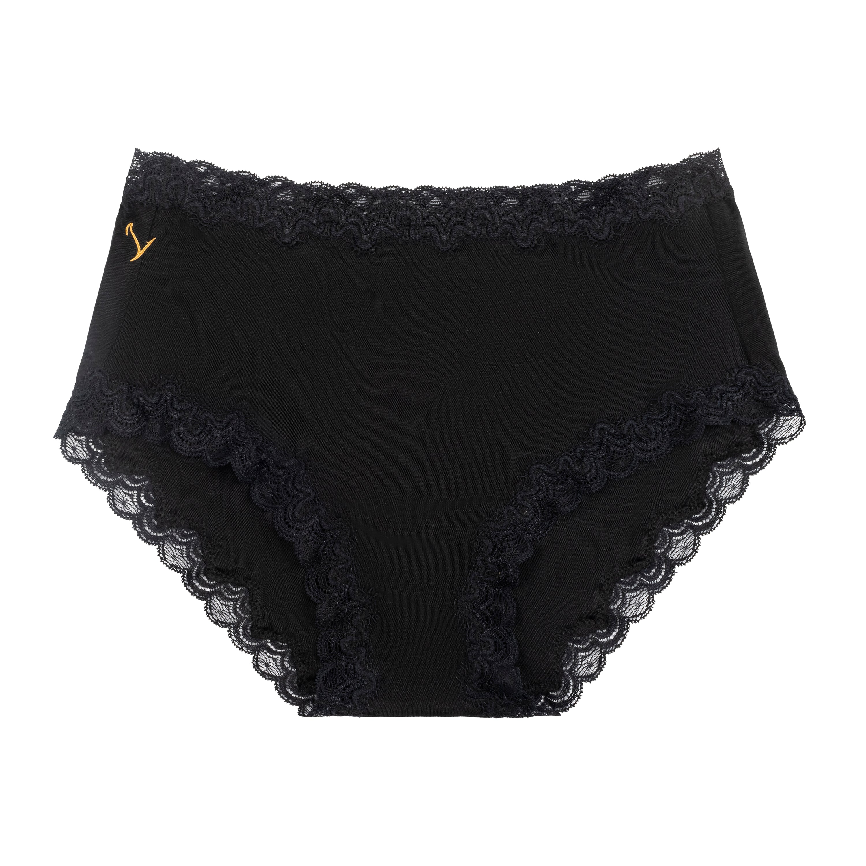 Still life of Uwila Warrior Soft Silks Briefs Underwear in Tap Shoe Black on White Background