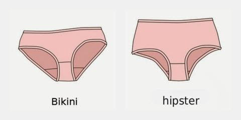 Difference between Bikini and Hipster