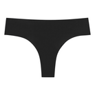 A tap shoe black soft seamless thong underwear on white background.