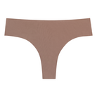 A toffee soft seamless thong underwear on white background.
