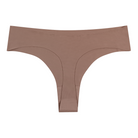A toffee soft seamless thong underwear on white background.