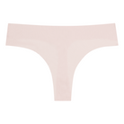 A rose quartz soft seamless thong underwear on white background.