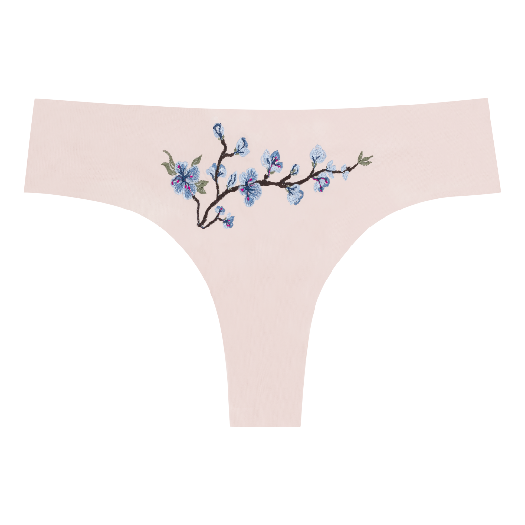 Palm Bay Coral Embroidery Tanga Brief – Playful Promises