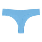 A baby blue soft seamless thong underwear.