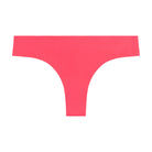 Calypso Coral soft seamless thong underwear on white background.