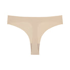 Smoke Grey soft seamless thong underwear on white background.
