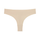 Smoke Grey soft seamless thong underwear on white background.