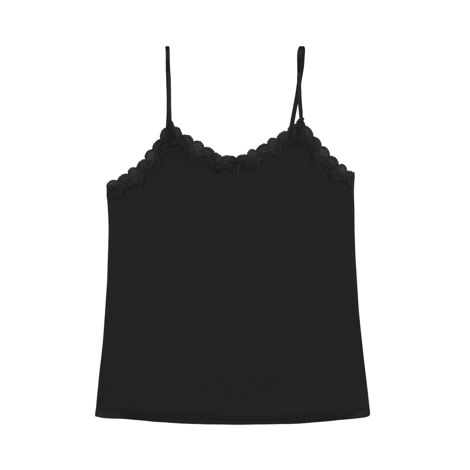 Soft Silk Camisole Top with Lace | Uwila Warrior