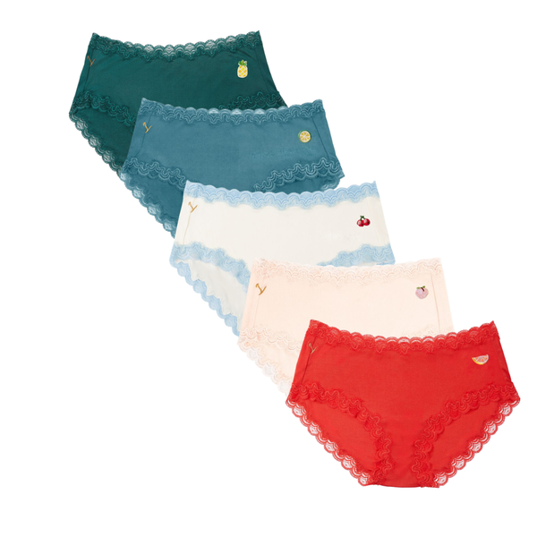 Uwila Warrior Soft Silk Tutti Fruitti Bundle on white background. 