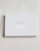 White box with text on a light gray background