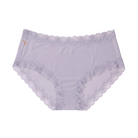 Still life of Uwila Warrior Soft Silks Briefs Underwear in Nirvana on White Background
