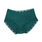 Still life of Uwila Warrior Soft Silks Briefs Underwear in Smoke Pine on White Background