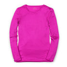 A long-sleeve Hot Pink base layer T-shirt by Uwila Warrior, shown against a white background.