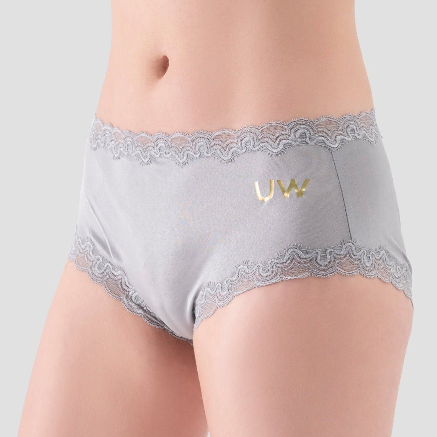 Soft Silk Underwear With Lace