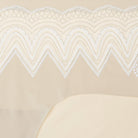 A pair of  smoke grey seamless bridal briefs with intricate lace detailing.