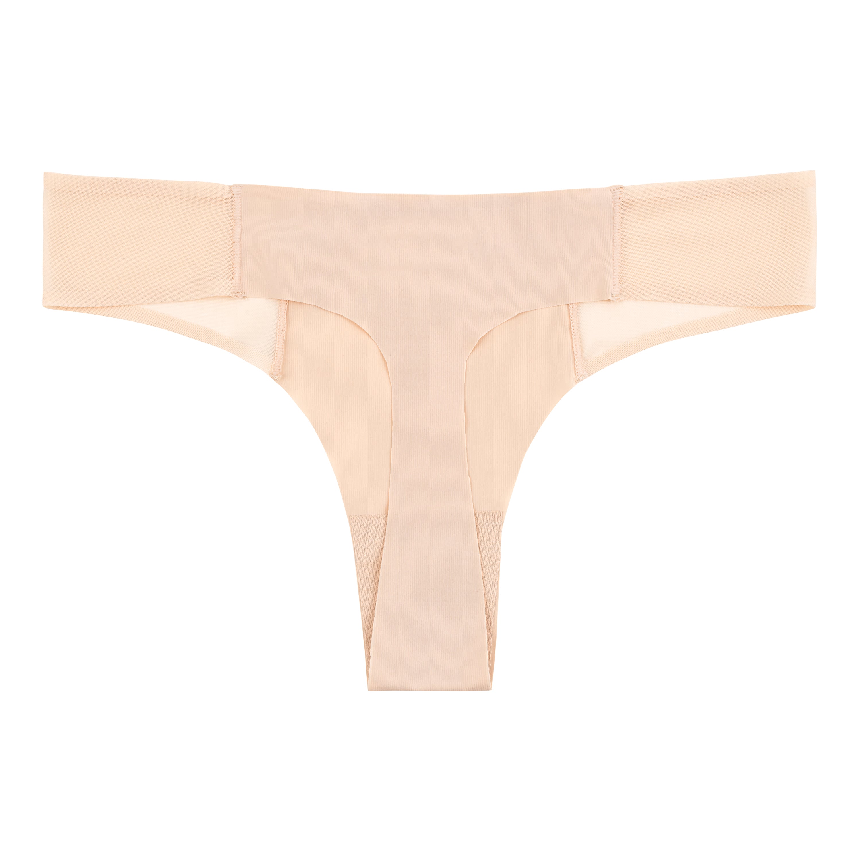 Intimates Soft Mesh Thong in Beige